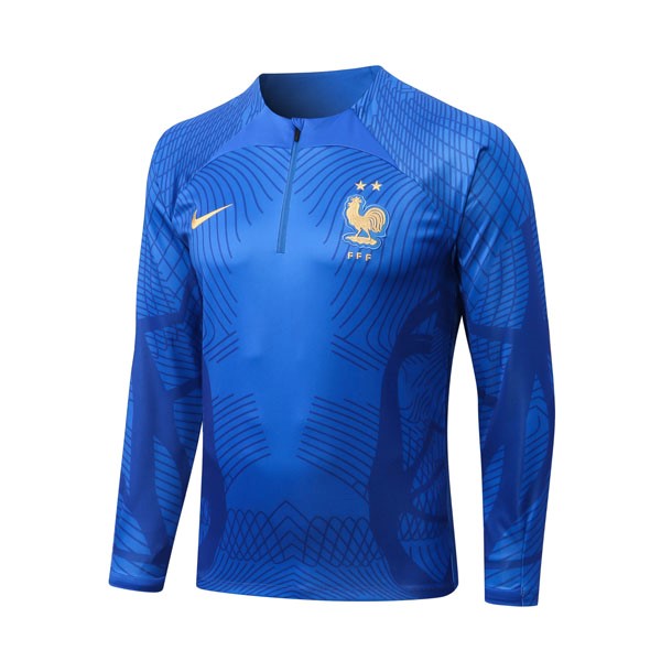 Trainings-Sweatshirt Frankreich Top 2023 Blau 3